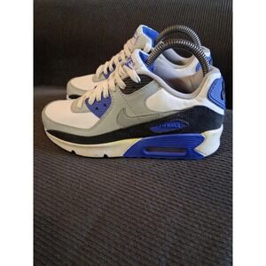 Nike Air Max White and Blue Sneakers